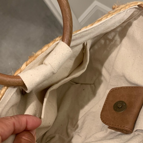 Sonoma Jute Striped Handbag/Crossbody, Multi Color - Picture 6 of 11